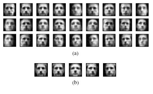 Face image distribution in tarining and 
test 
sets of images